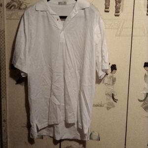 Peter Millar white collar shirt